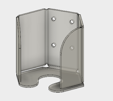 DIY cup holder 3D cad drawing