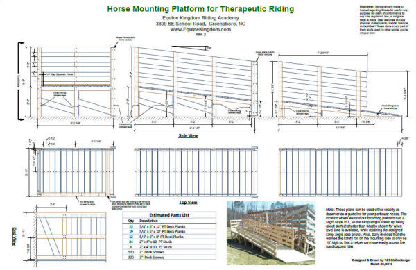 Horse mounting ramp blueprints